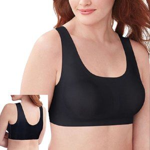 Bali Women's Comfort Revolution EasyLite Seamless Wirefree Bra in Black Size M